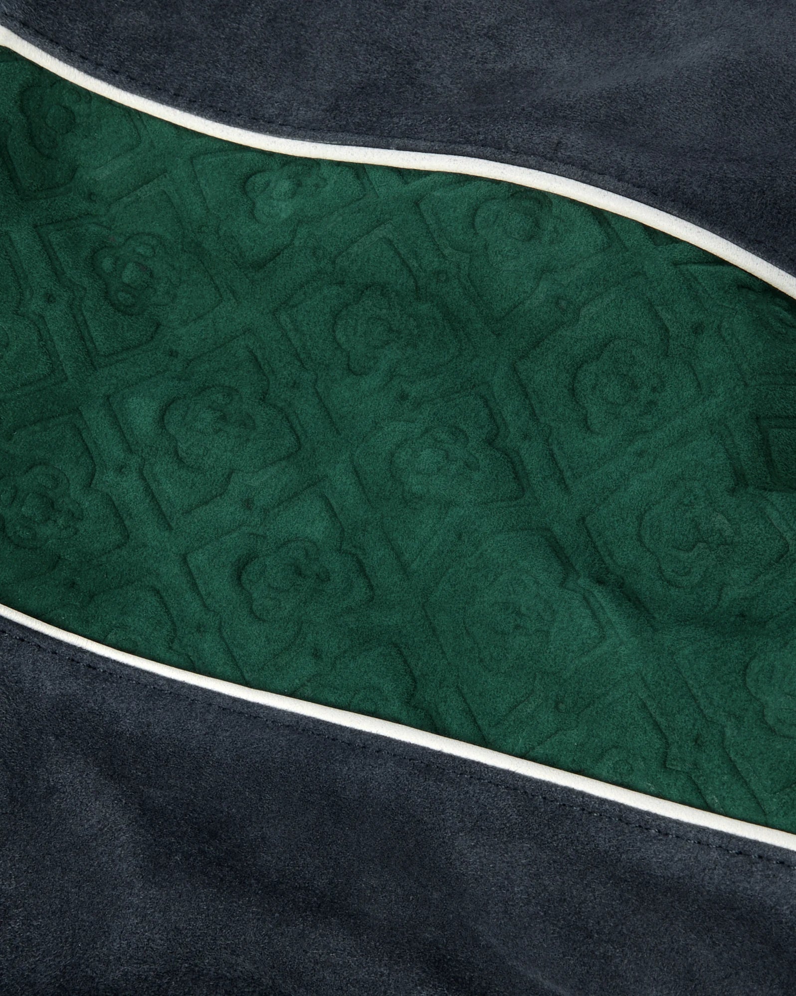 Casablanca Track Giacca Blu Verde Scamosciata