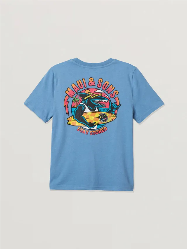 Maui and Sons Stoked t-shirt ragazzo a manica corta