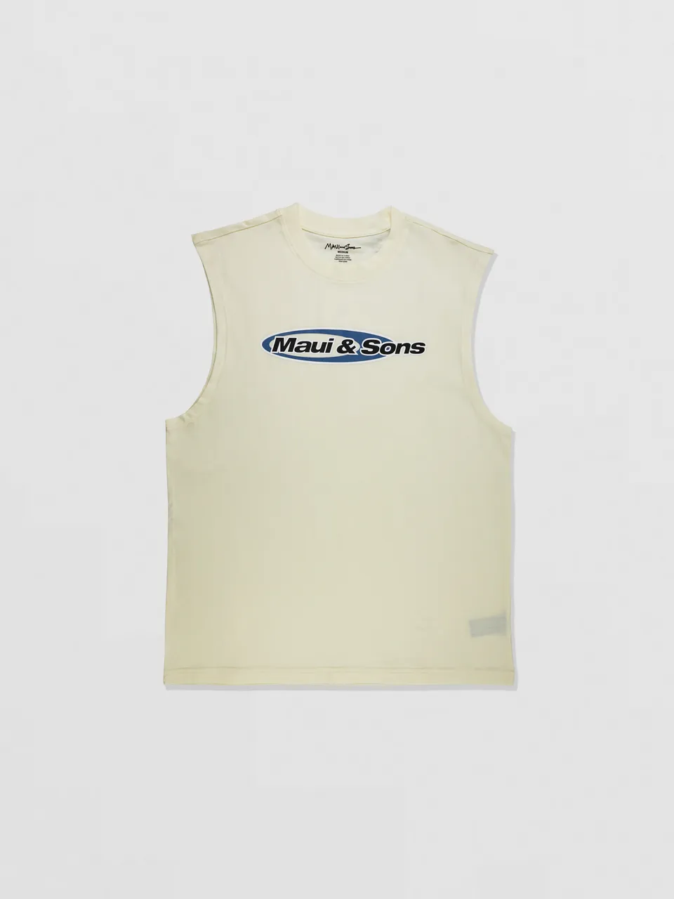 Maui and Sons Flying Disc canotta vaniglia cotone sport