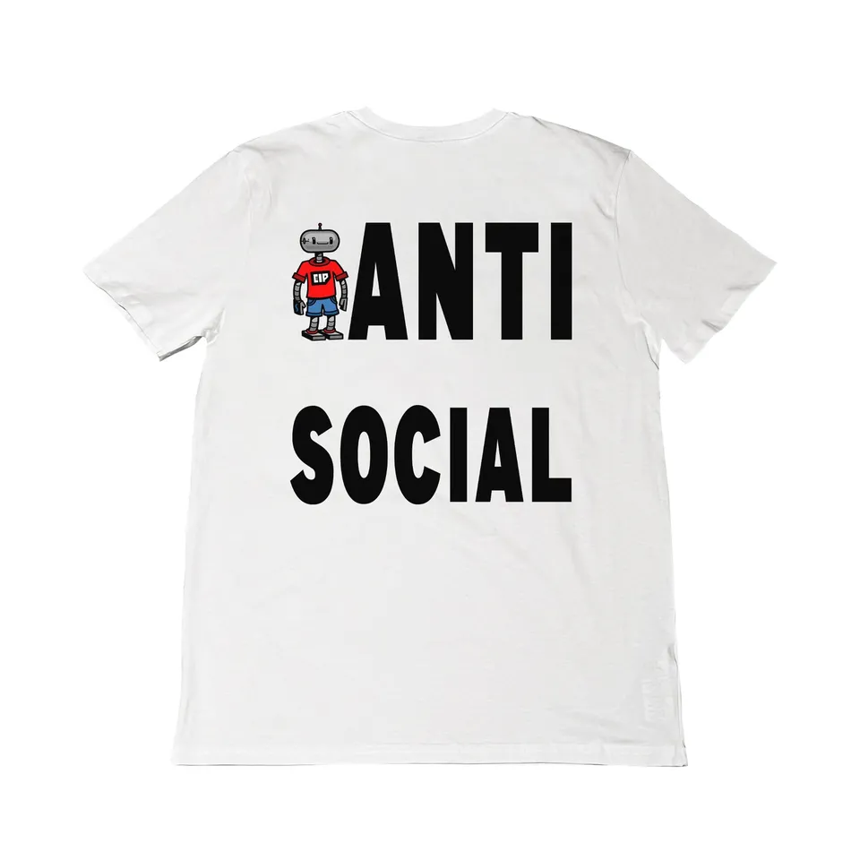 Seetees Cip's Mood Anti Social maglietta stampa