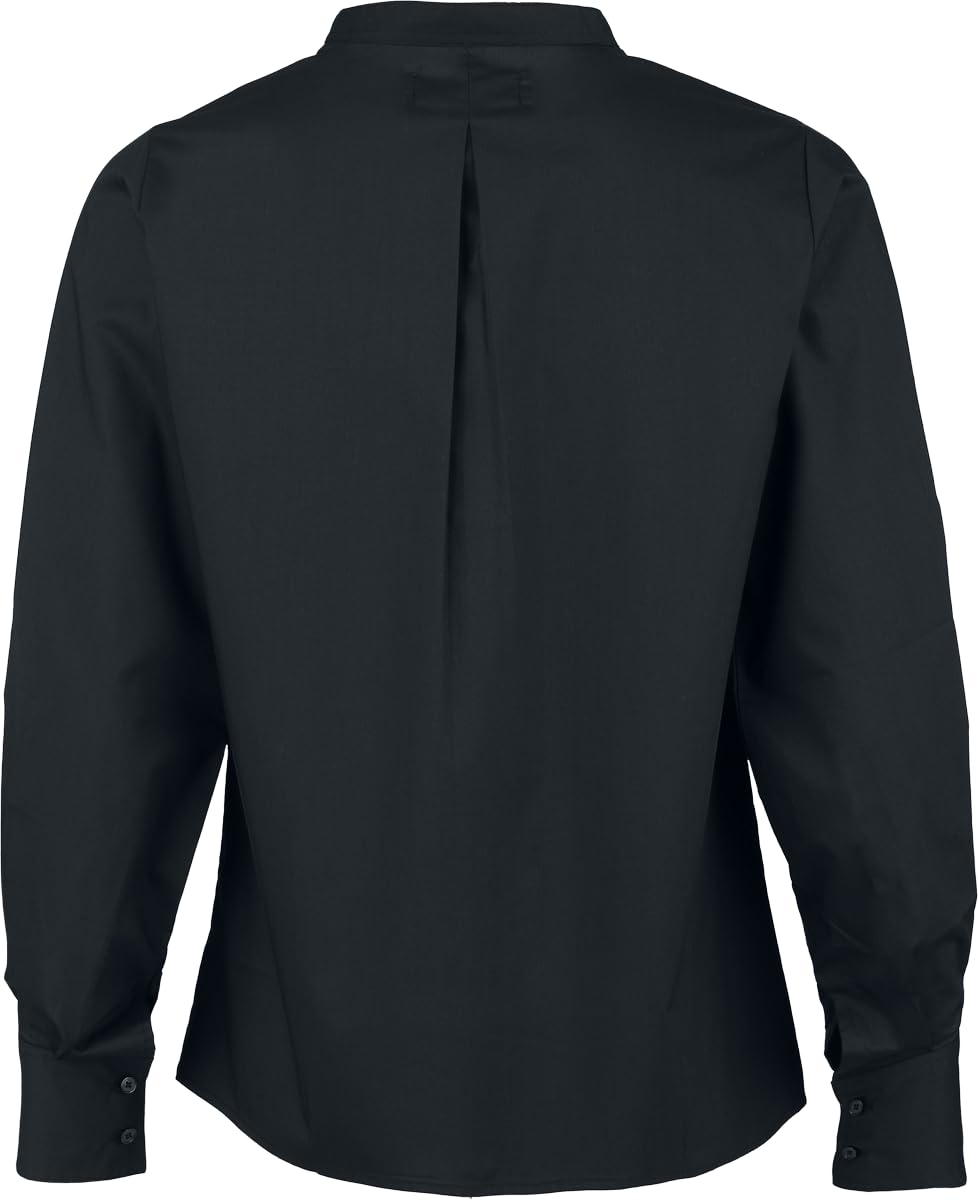 Gothicana by EMP Dark Romance blusa donna nera taglia L gotica
