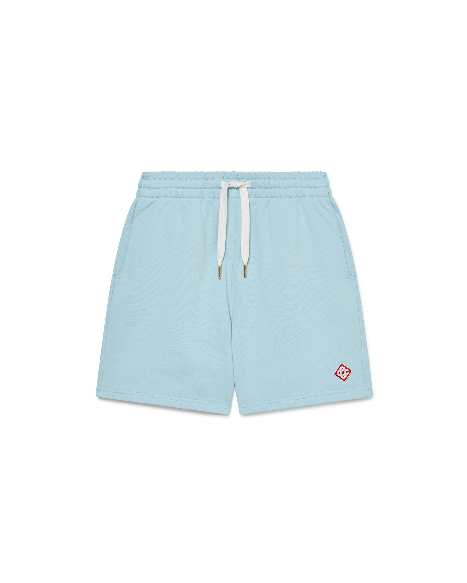 Casablanca Diamond Logo pantaloncini azzurri cotone bio