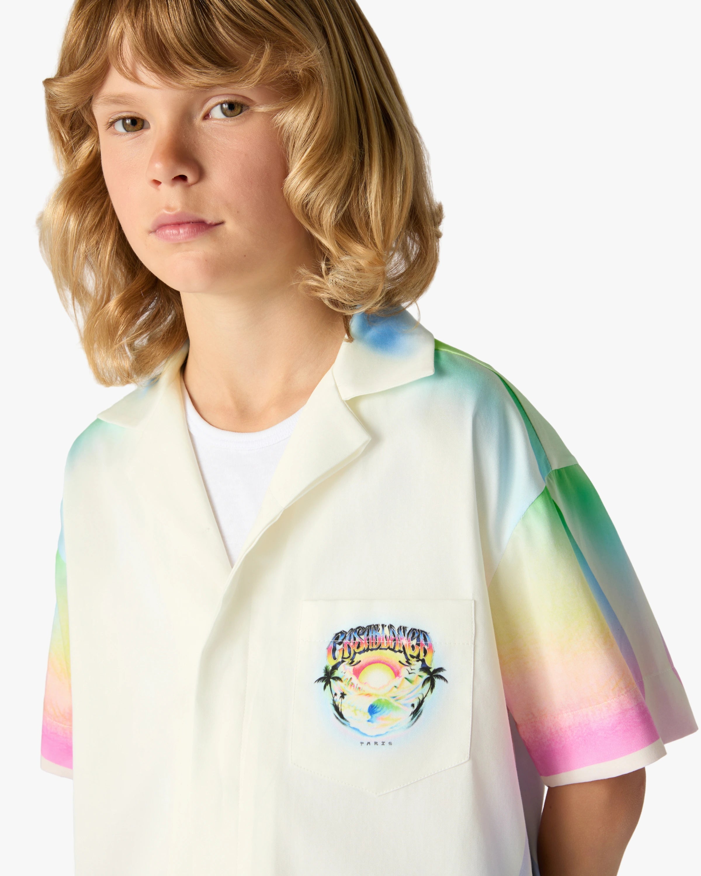Casablanca Airspray camicia bambino multicolore cotone