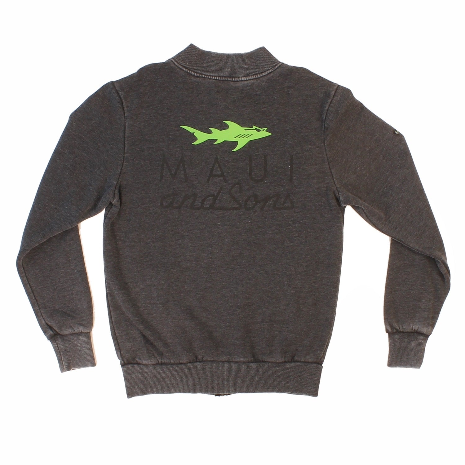 Maui and Sons Cookie felpa zip grigio uomo