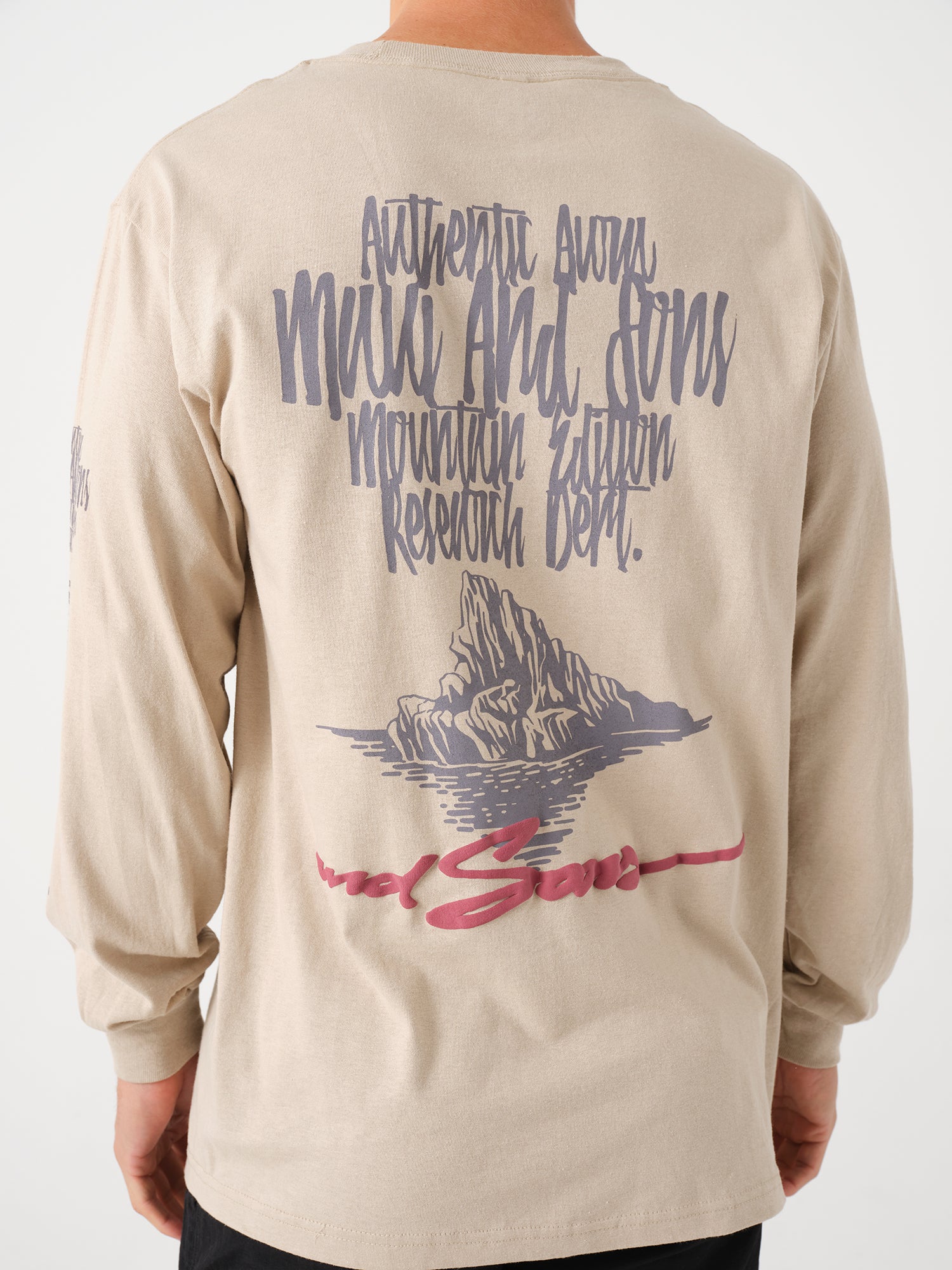 Maui and Sons Mountain maglia manica lunga sabbia cotone