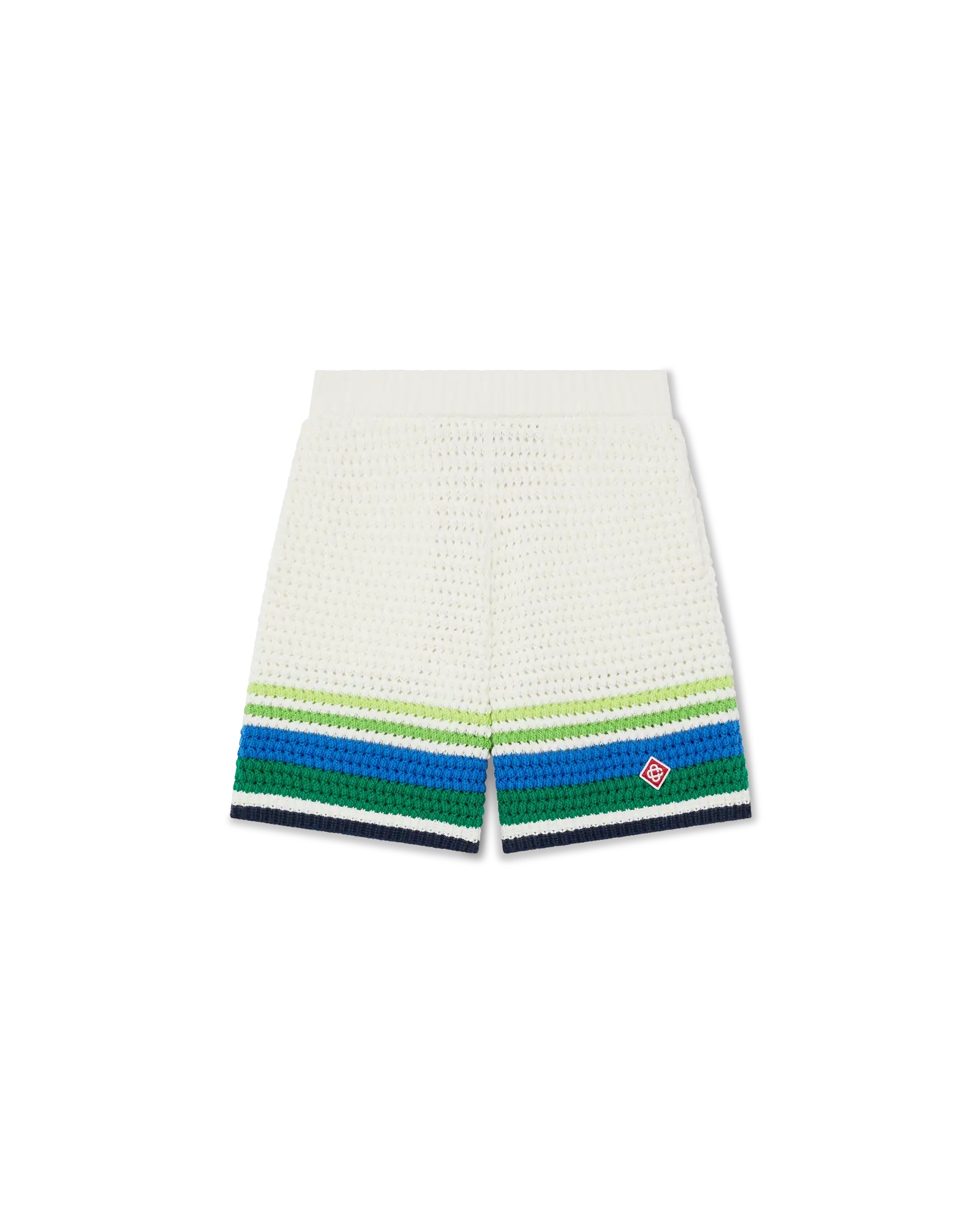 Casablanca Tennis Stripe pantaloncini bianchi bimbo cotone