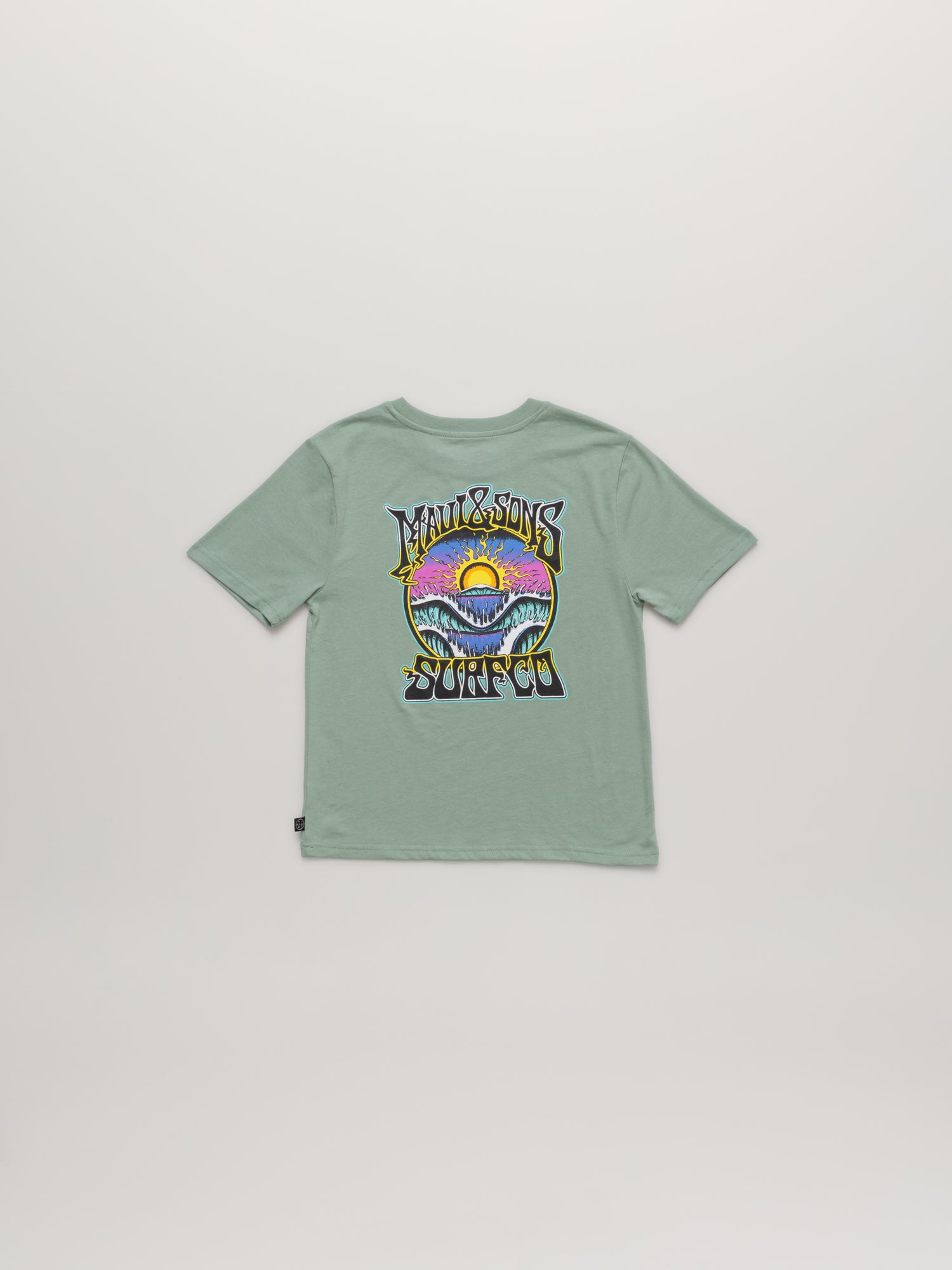 Maui and Sons Triple Set t-shirt bambino salvia 3 pezzi cotone