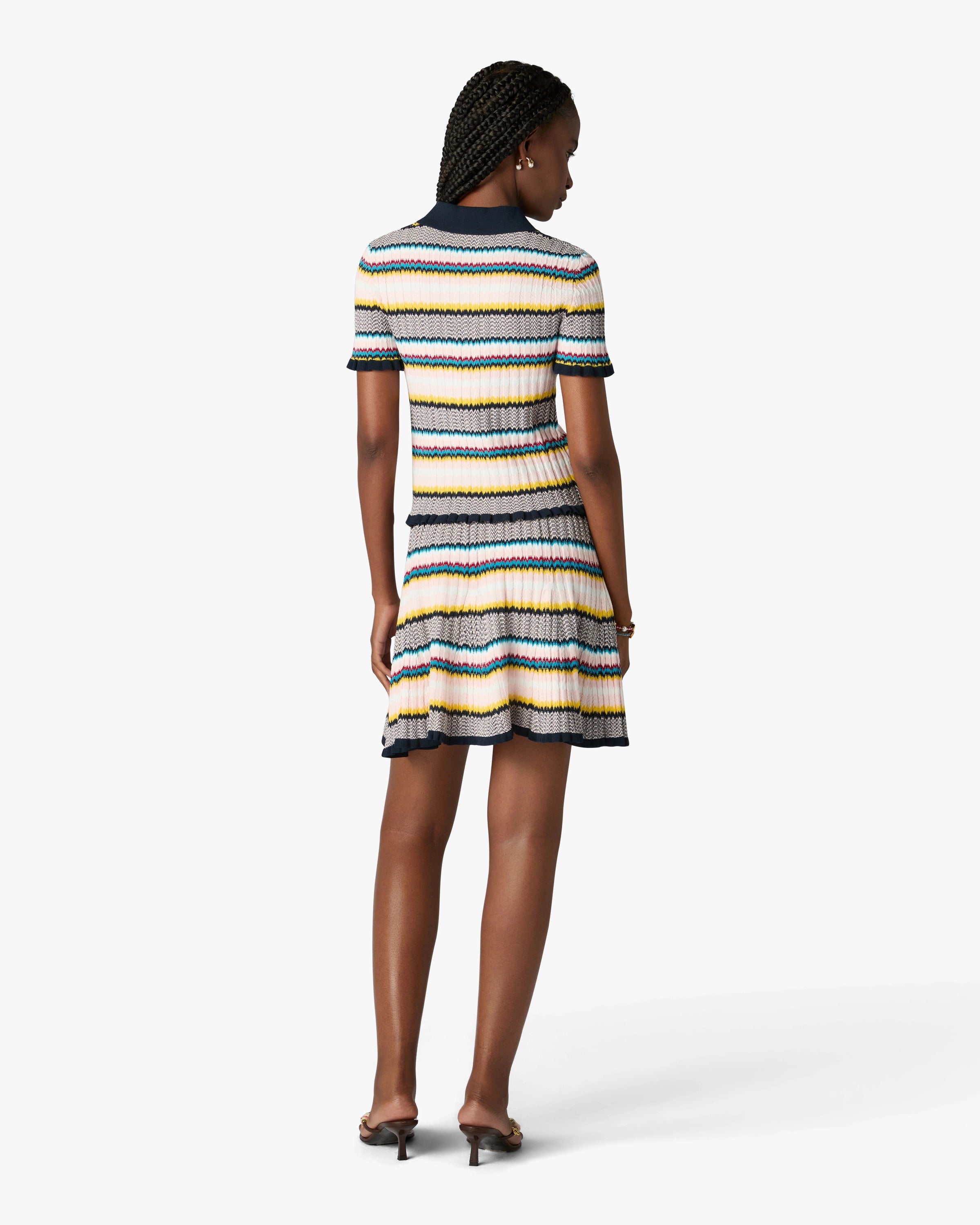 Casablanca Chevron polo maglia multicolore