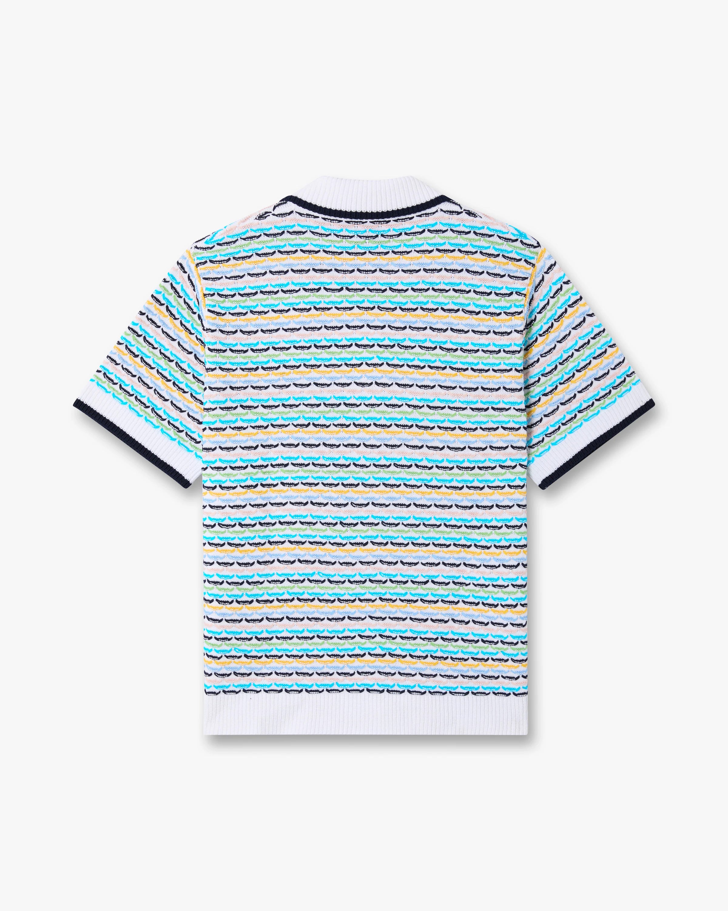 Casablanca Tuck Stitch camicia crochet multicolore