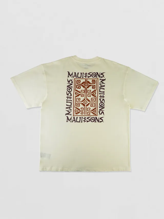 Maui and Sons Skybound maglietta grafica panna poliestere