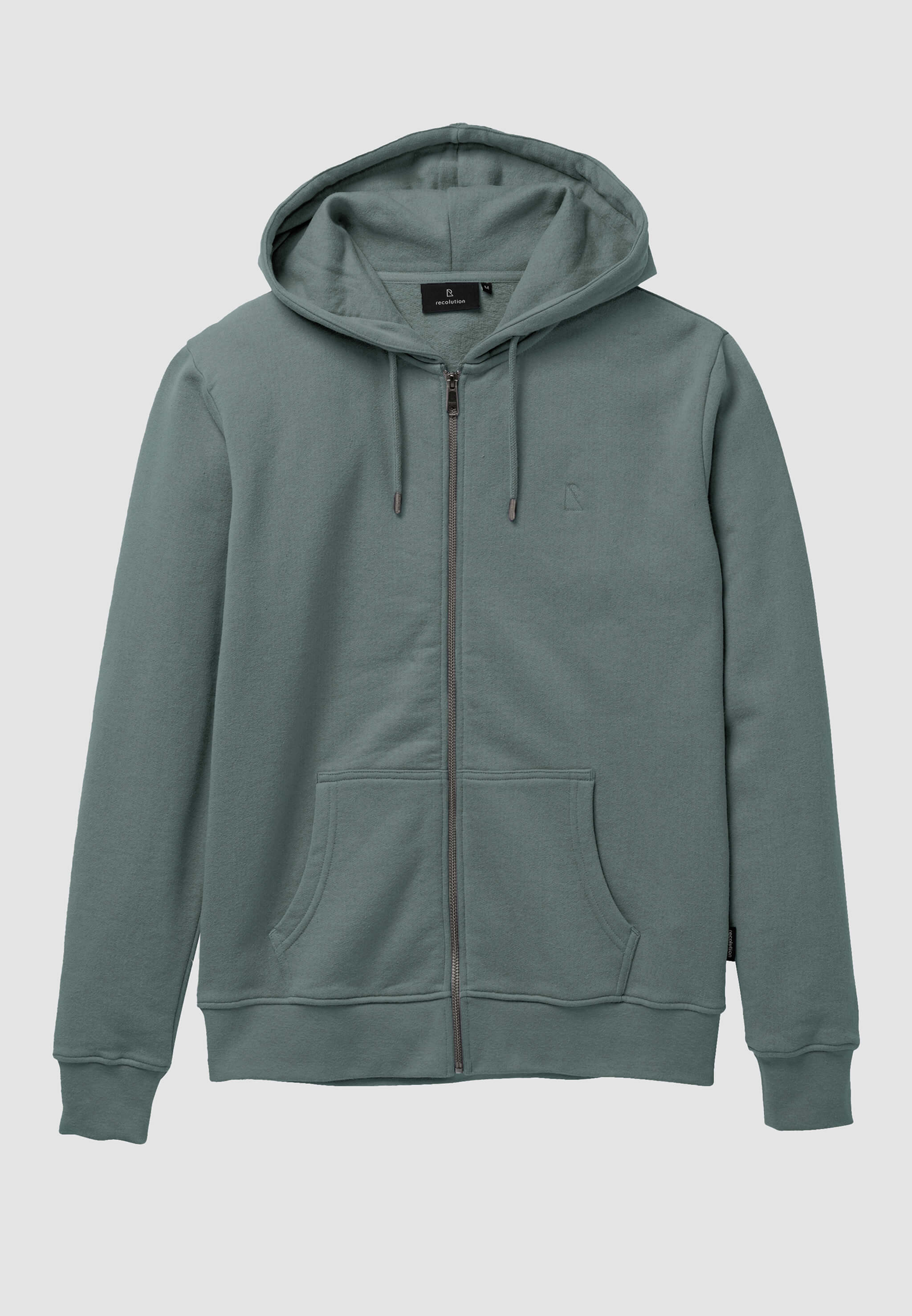 Recolution Birch felpa con zip eucalipto cotone bio