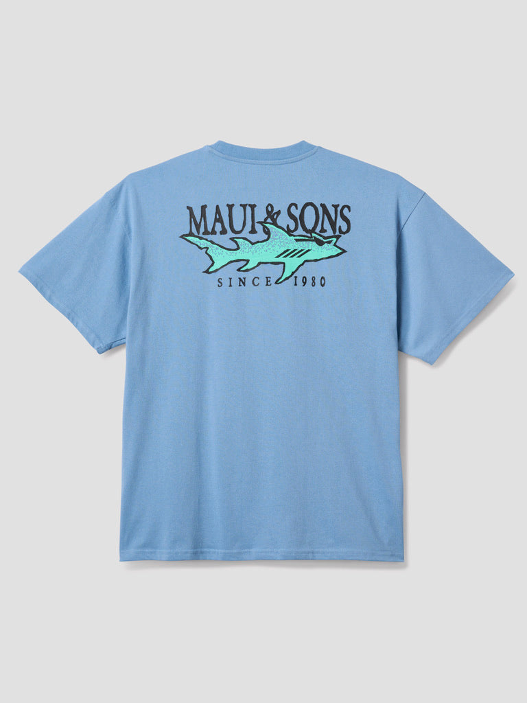 Maui and Sons Rooster Boxy Fit T-Shirt Periwinkle