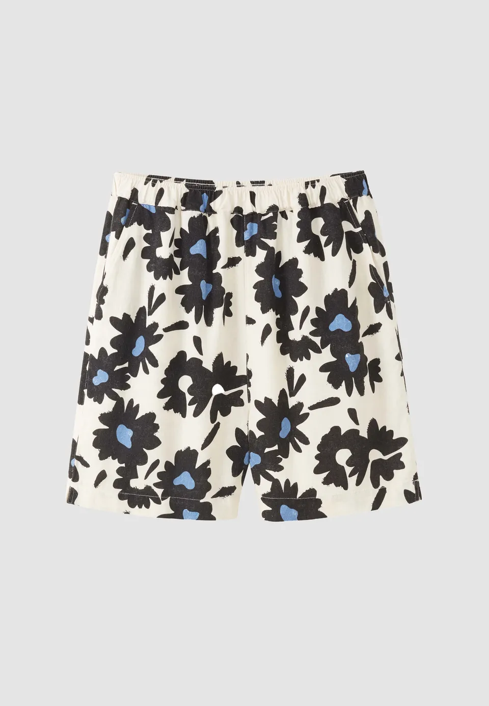 Recolution Fir Bloom shorts donna blu elettrico lino