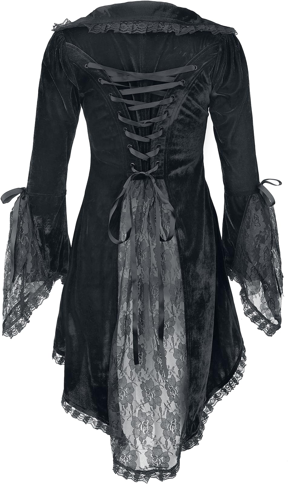 Gothicana by EMP Cardigan Nero Velluto Pizzo M gotico