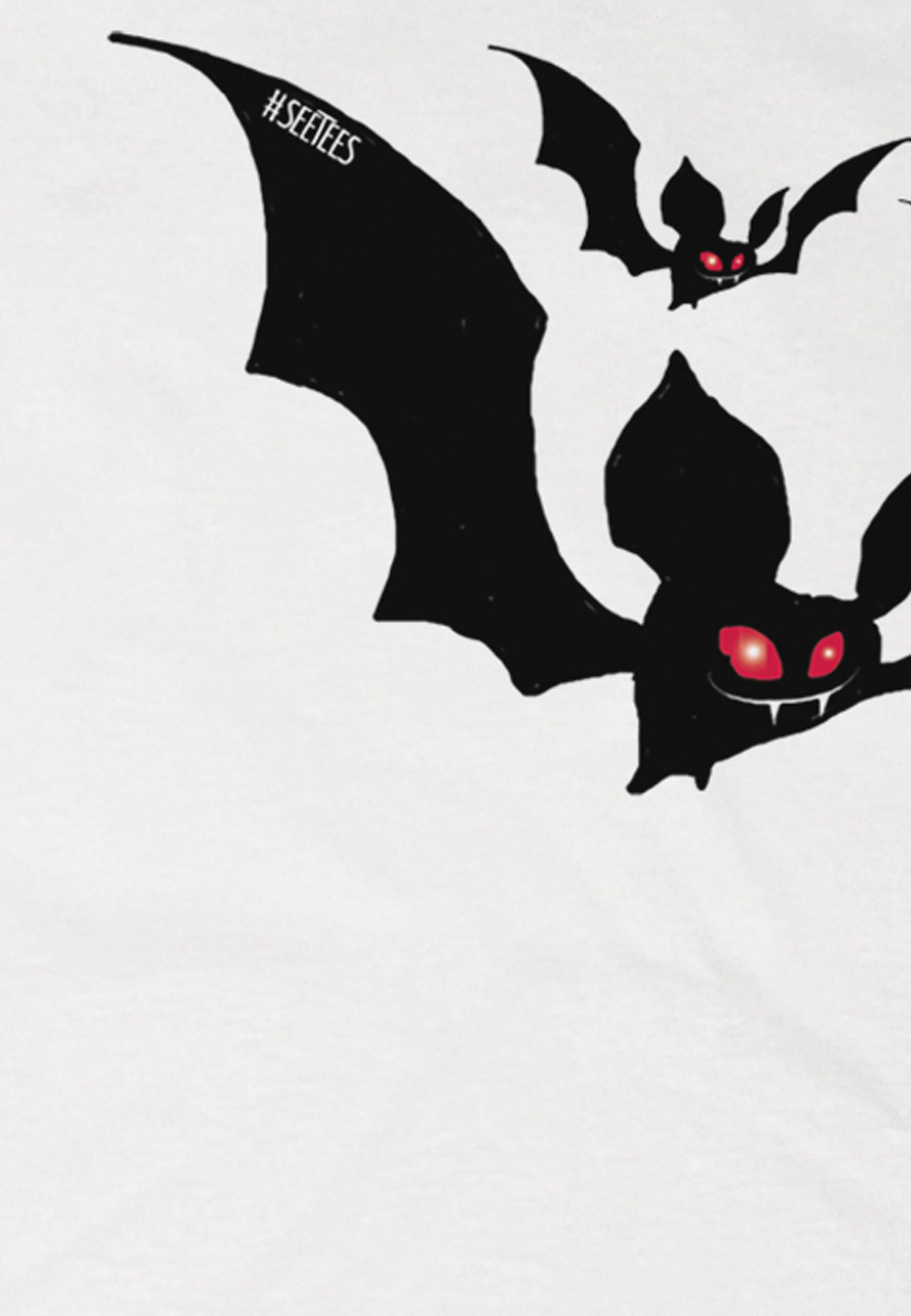 Seetees 1800s Stoker's bats t-shirt manica corta