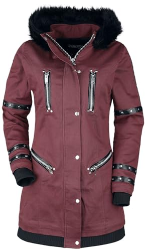 Gothicana by EMP Giacca rossa donna L similpelle borchie