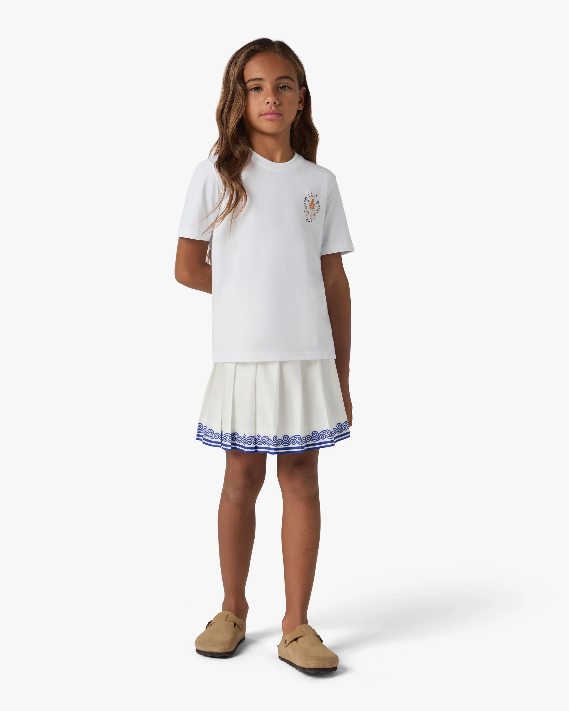 Casablanca Casaway t-shirt bimbo bianca cotone