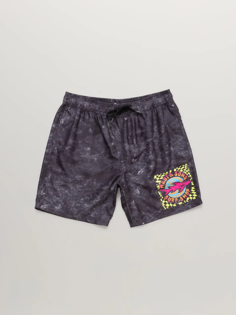 Maui and Sons Surf Shop Costume Mare Nero Asciugatura Rapida