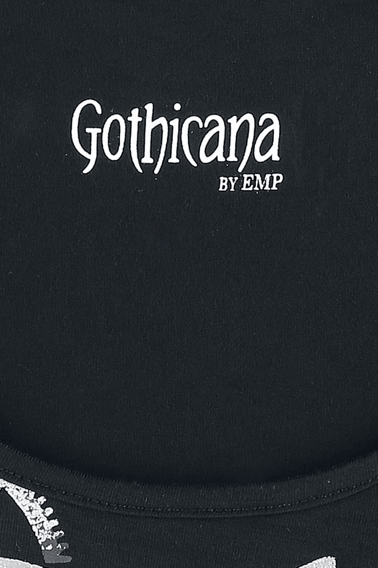 Gothicana by EMP Bat Country maglia nera maniche lunghe M