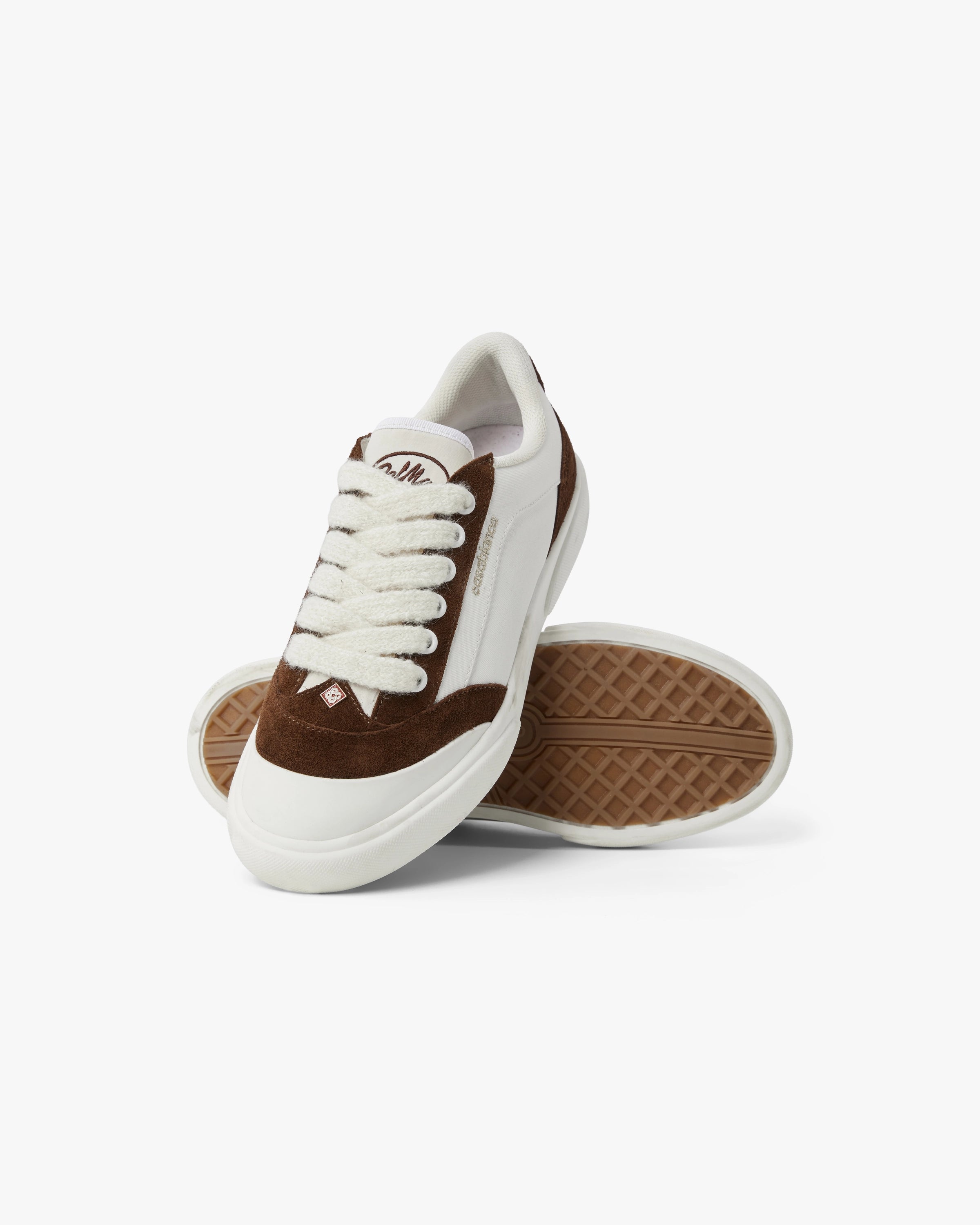 Casablanca Del Mar sneakers bianche marrone pelle