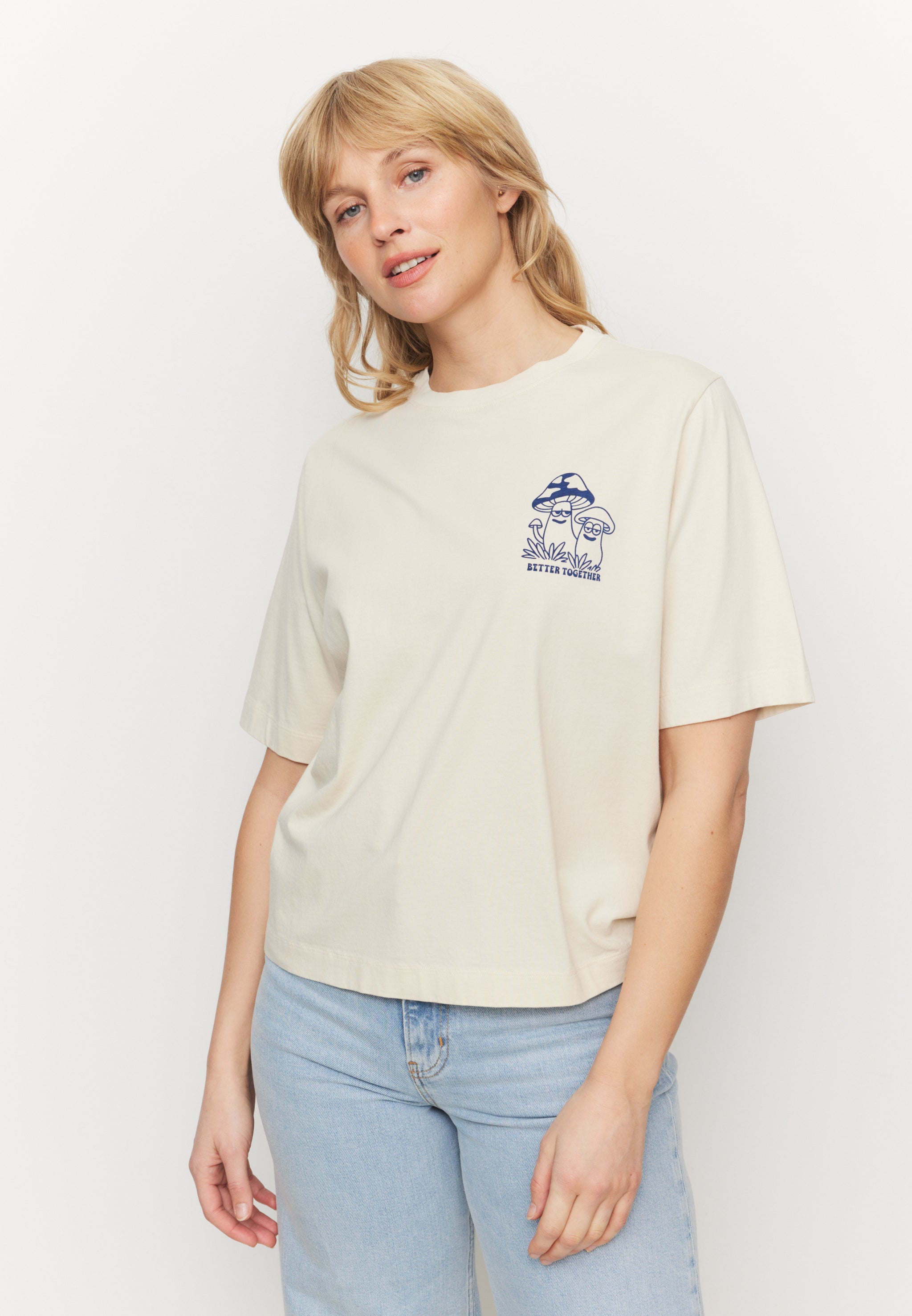 Recolution Azolla Better Together t-shirt funghi cotone bio