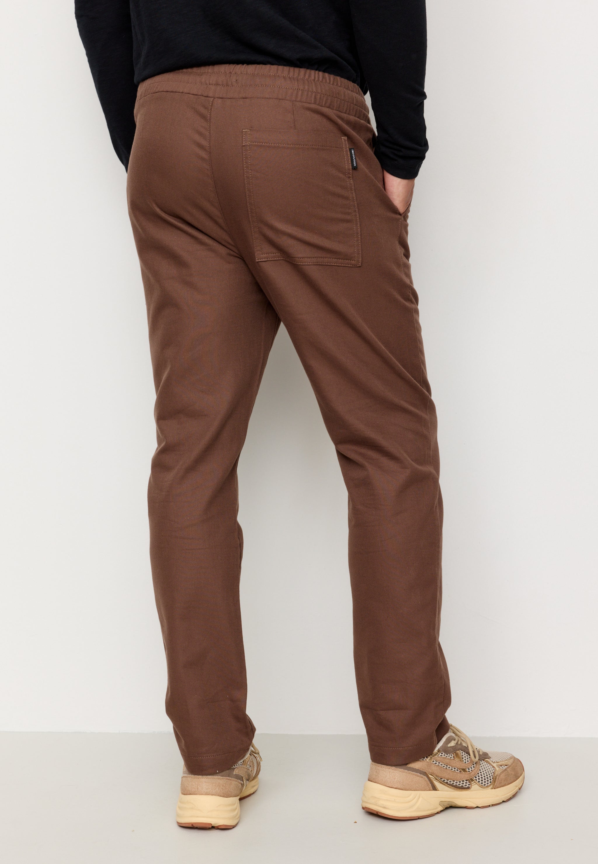 Recolution Tamarind chino uomo marrone cotone bio
