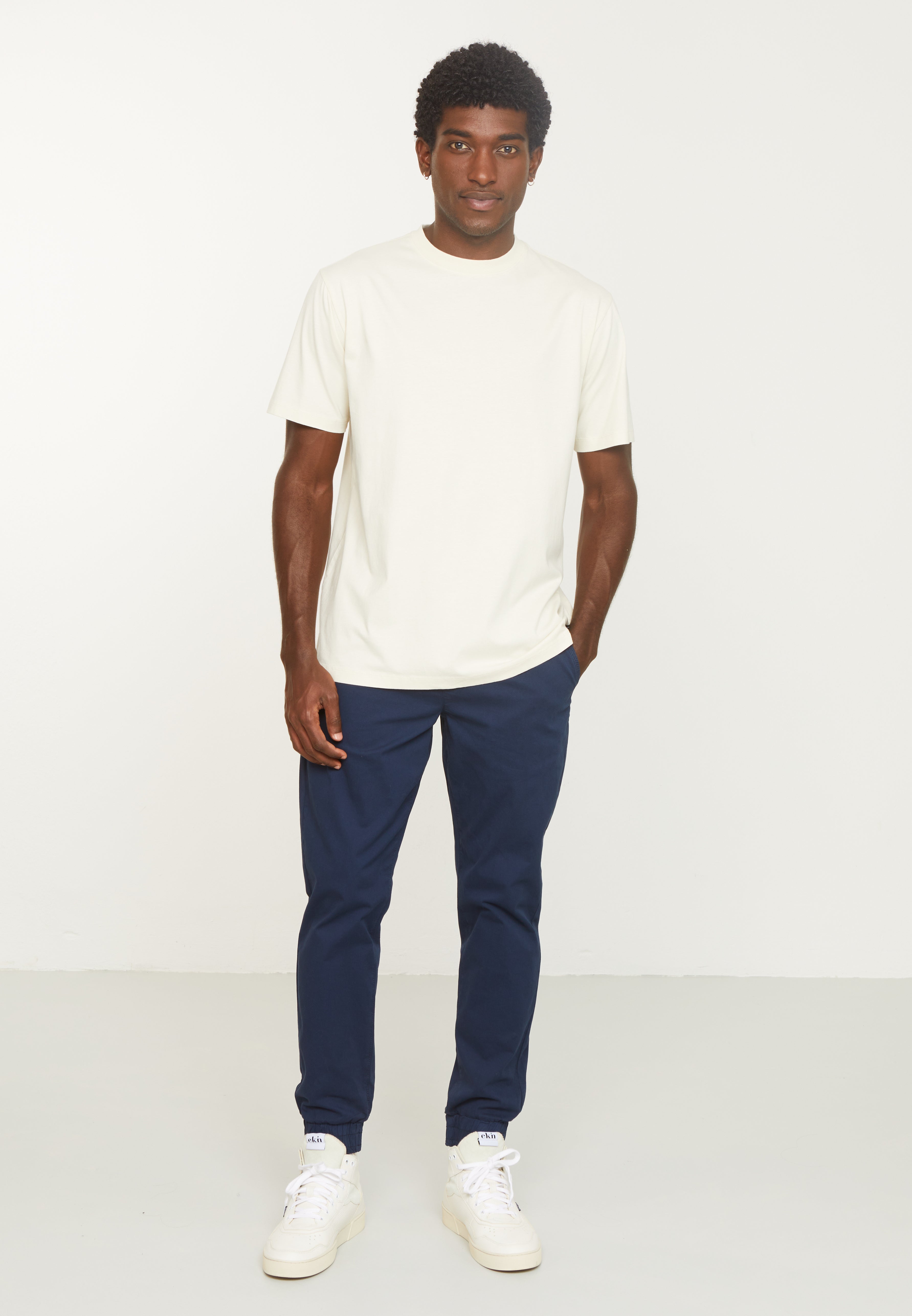 Recolution Aposeris t-shirt uomo bianco in cotone bio