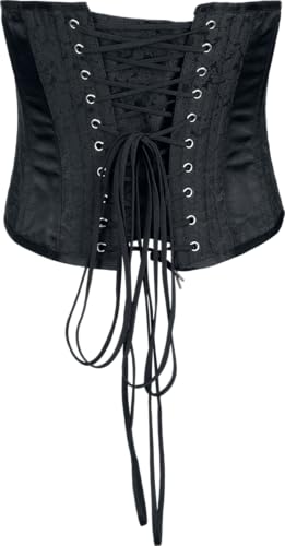 Gothicana by EMP corsetto nero catene occhielli