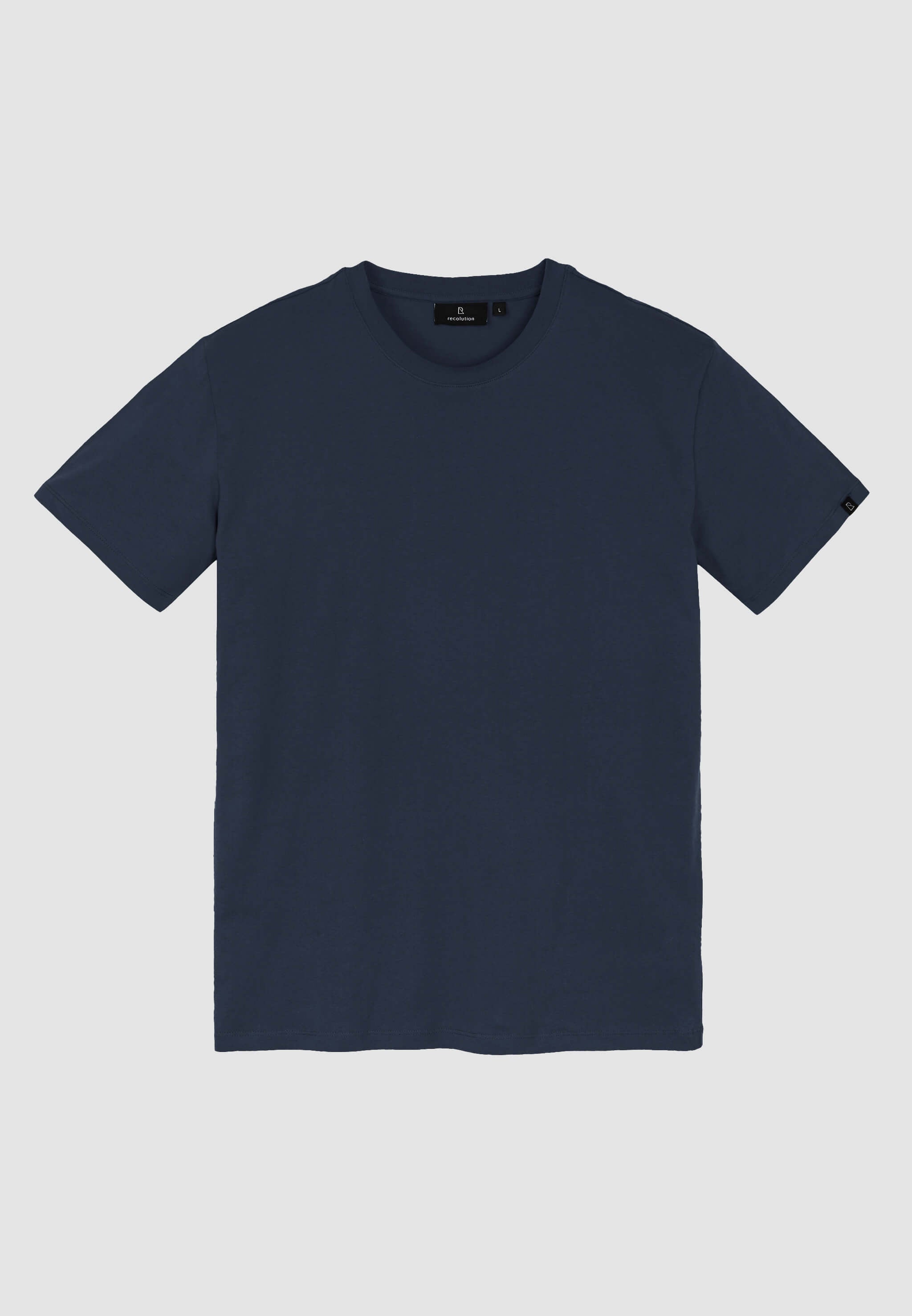 Recolution Agave t-shirt cotone bio blu navy girocollo
