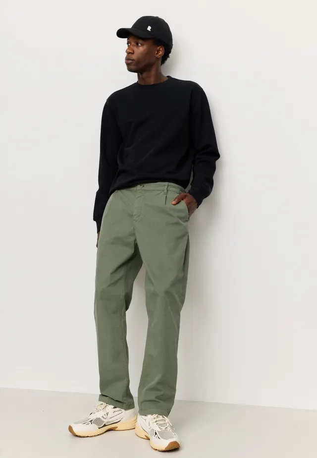 Recolution Oak chino uomo verde oliva elasticizzato