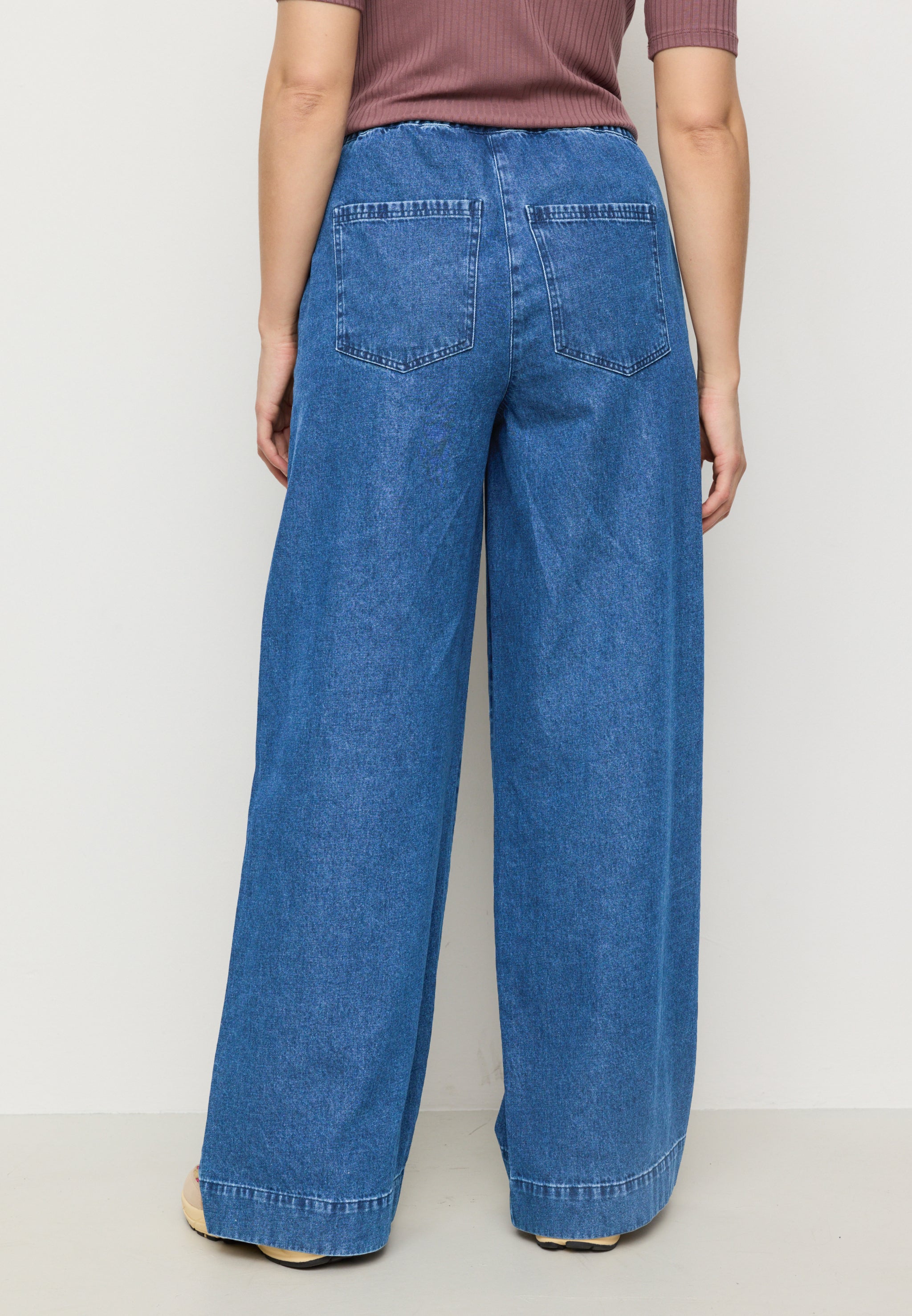 Recolution Buttercub pantaloni denim blu cotone bio