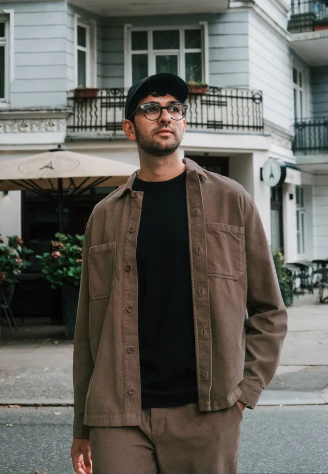 Recolution Baobab overshirt marrone velluto cotone