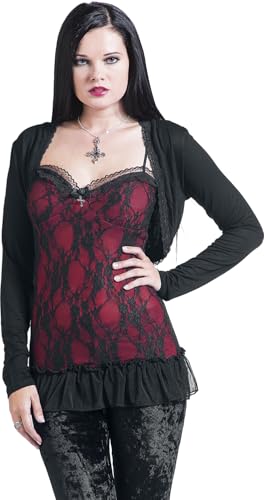 Gothicana by EMP Bolero Nero Pizzo Giacca Taglia S Gotico