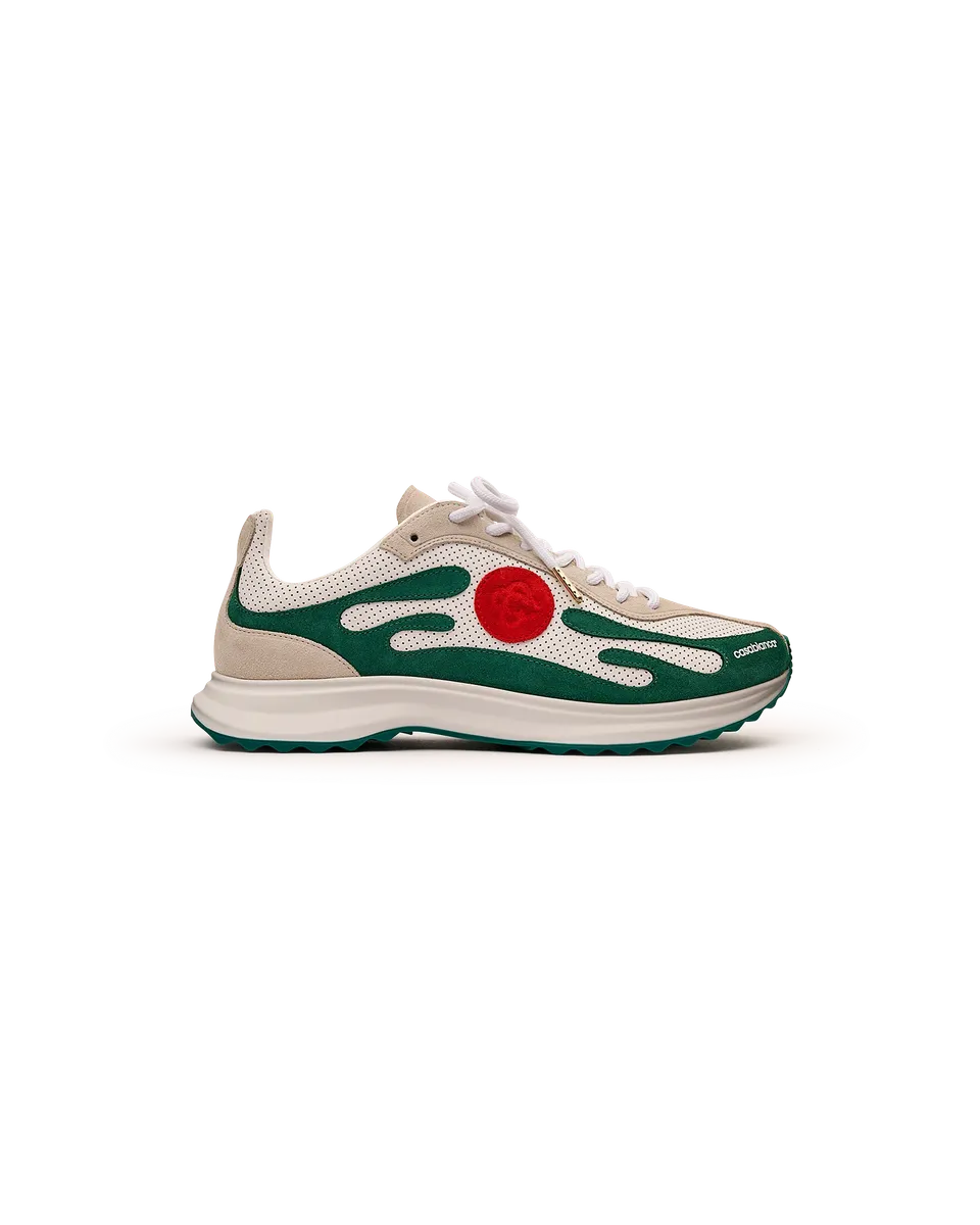 Casablanca Stade sneakers uomo bianco verde