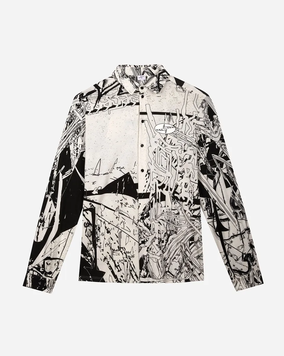 Noskra Gregor's Scars camicia donna stampata cotone