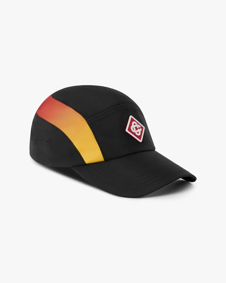 Casablanca Gradient Panel cappellino nylon arancio nero taglia unica