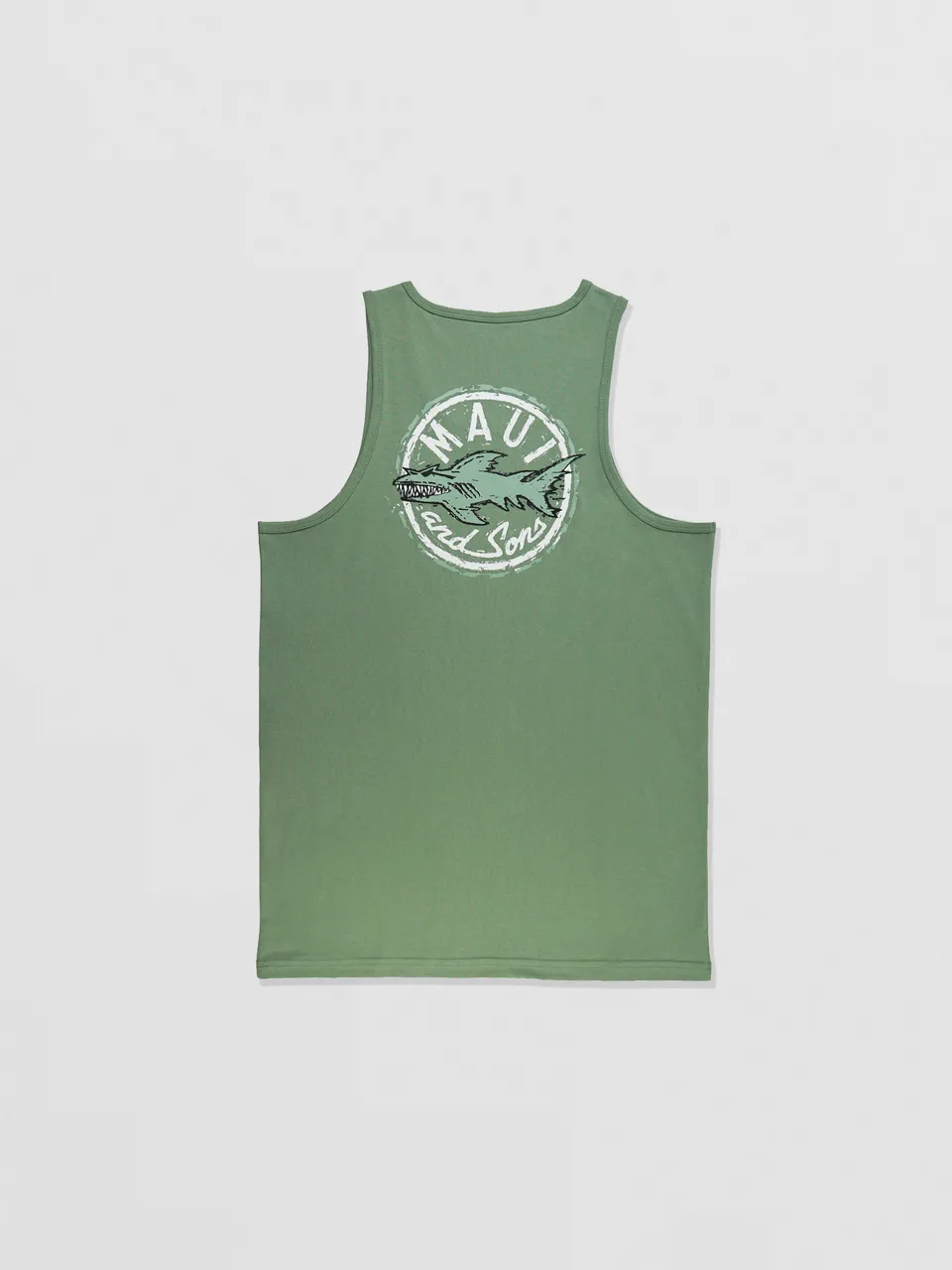 Maui and Sons Aggro Shark Canotta Uomo Cotone Doppia Stampa