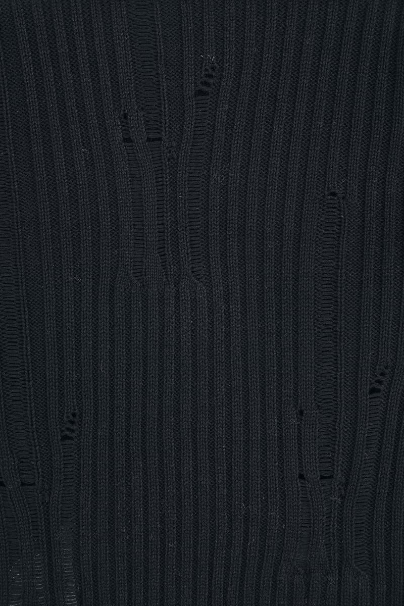 Gothicana by EMP Maglione Nero Dettagli Metallici taglia L