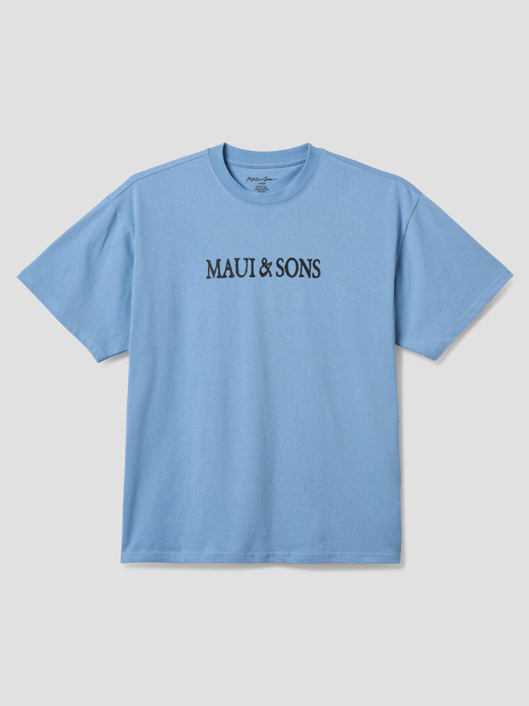 Maui and Sons Rooster Boxy Fit T-Shirt Periwinkle