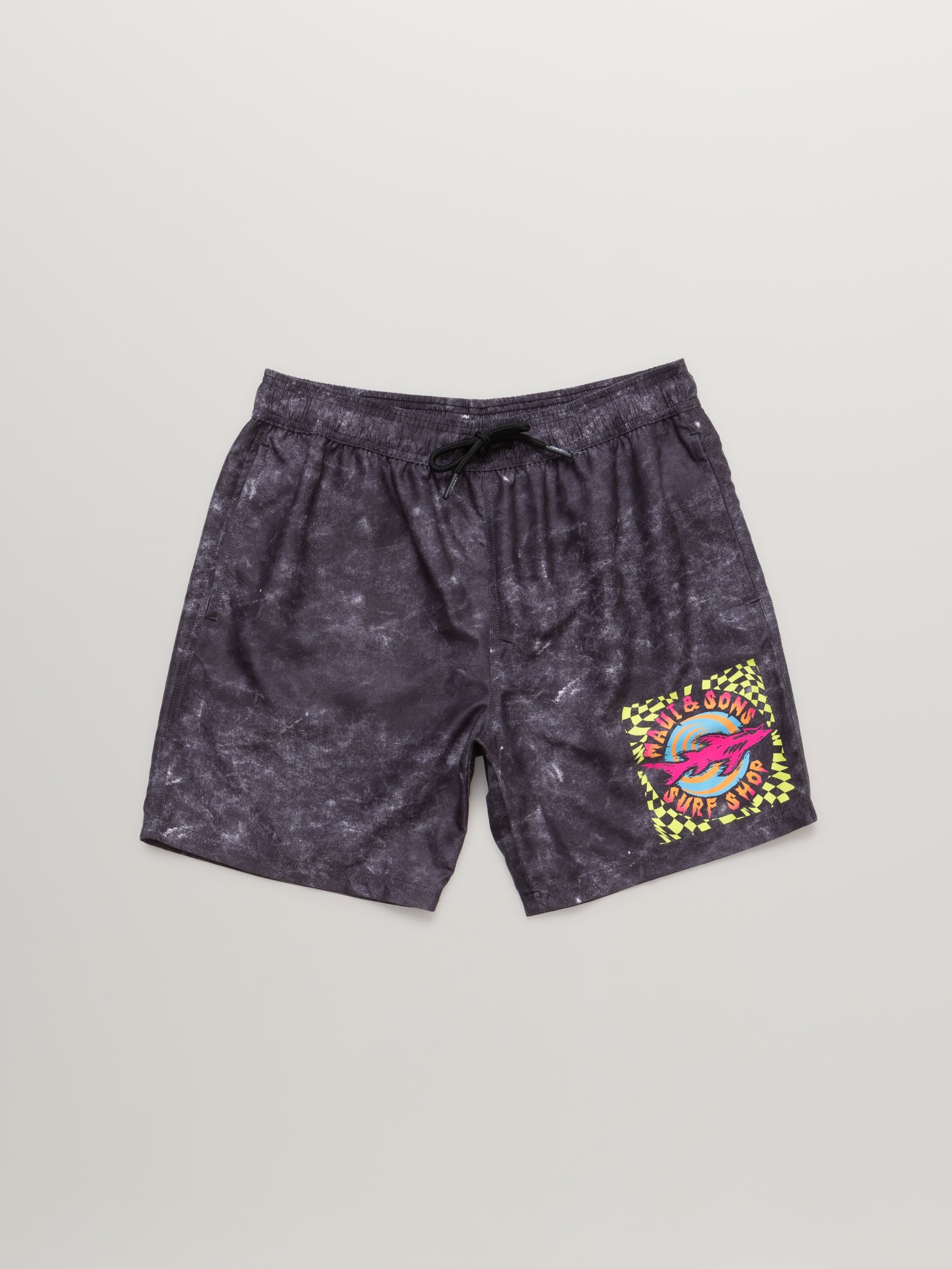 Maui and Sons Surf Shop Costume Mare Nero Asciugatura Rapida