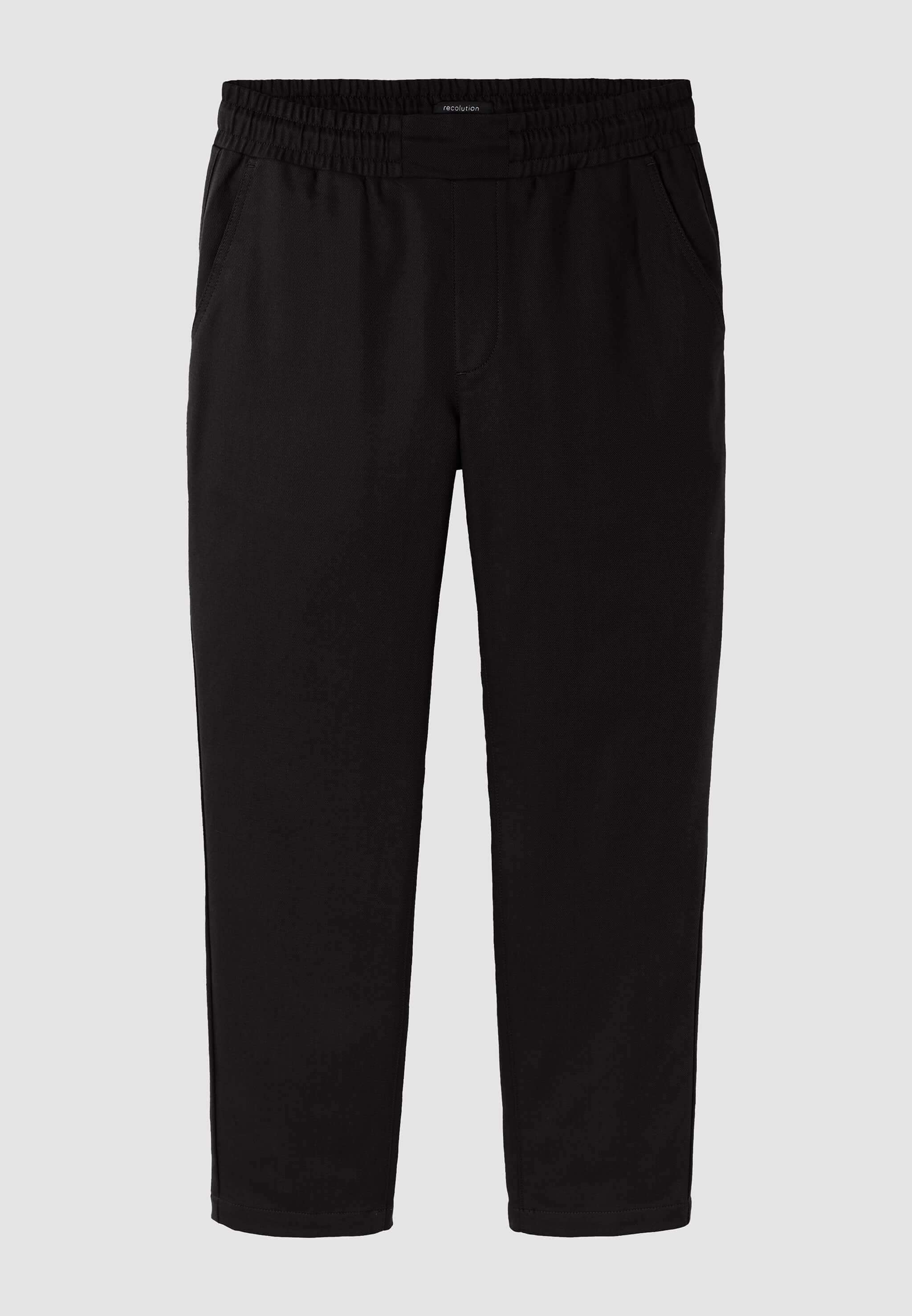 Recolution Tamarind pantaloni chino uomo nero cotone bio