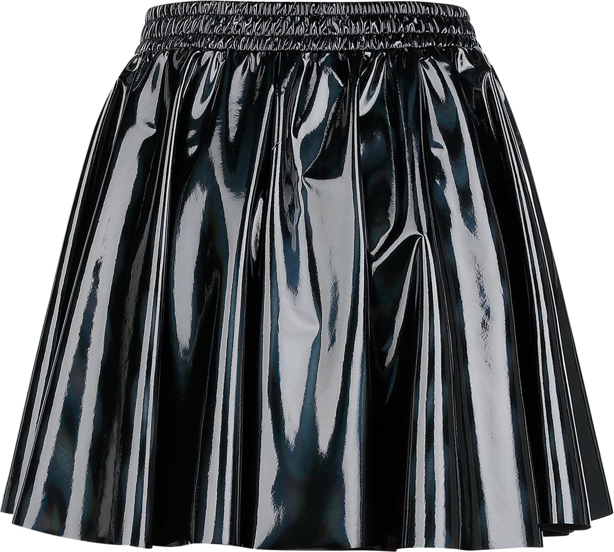 Gothicana by EMP gonna corta donna nera olografica