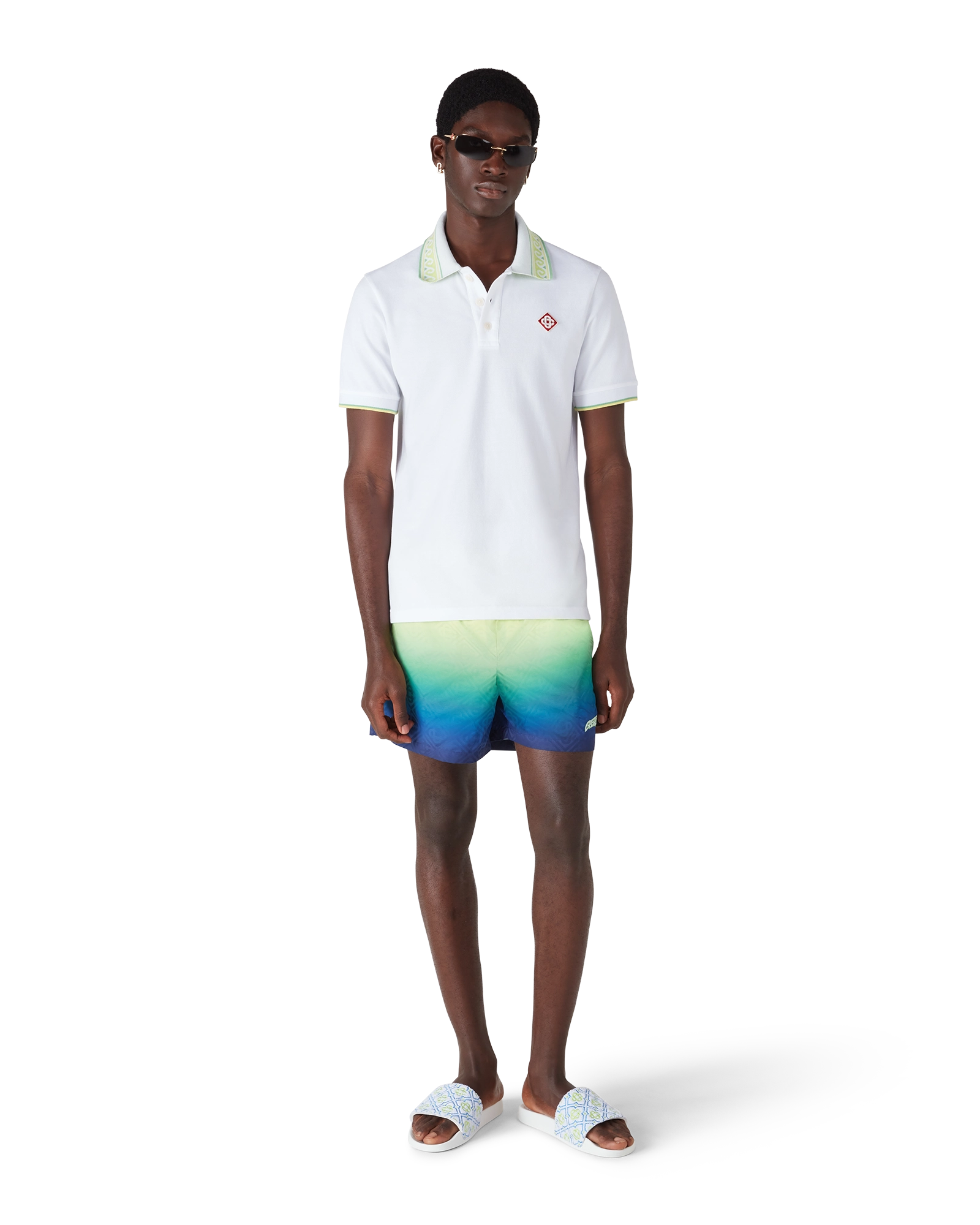 Casablanca Gradient costume mare multicolor in poliestere