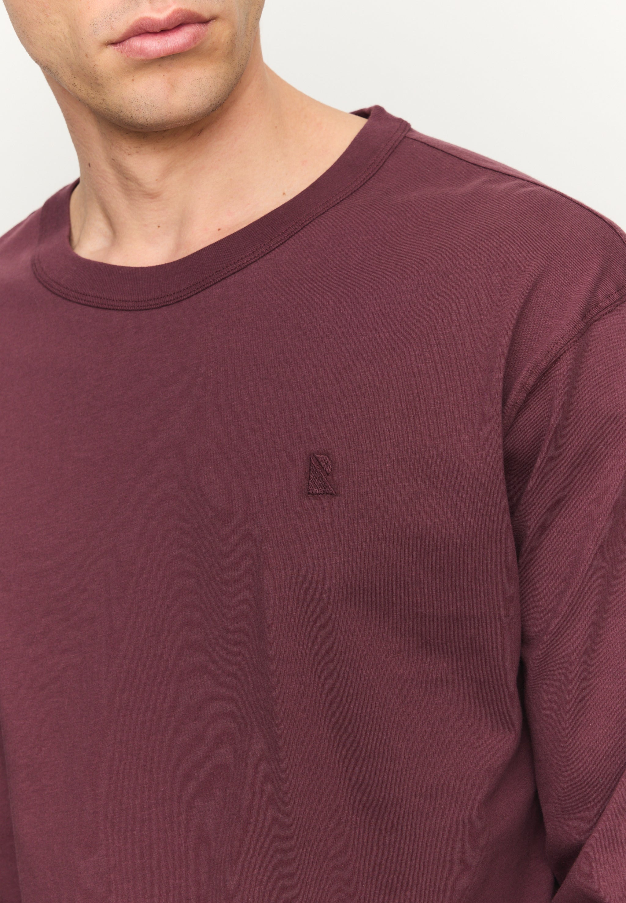 Recolution Papaya longsleeve dark plum cotone bio