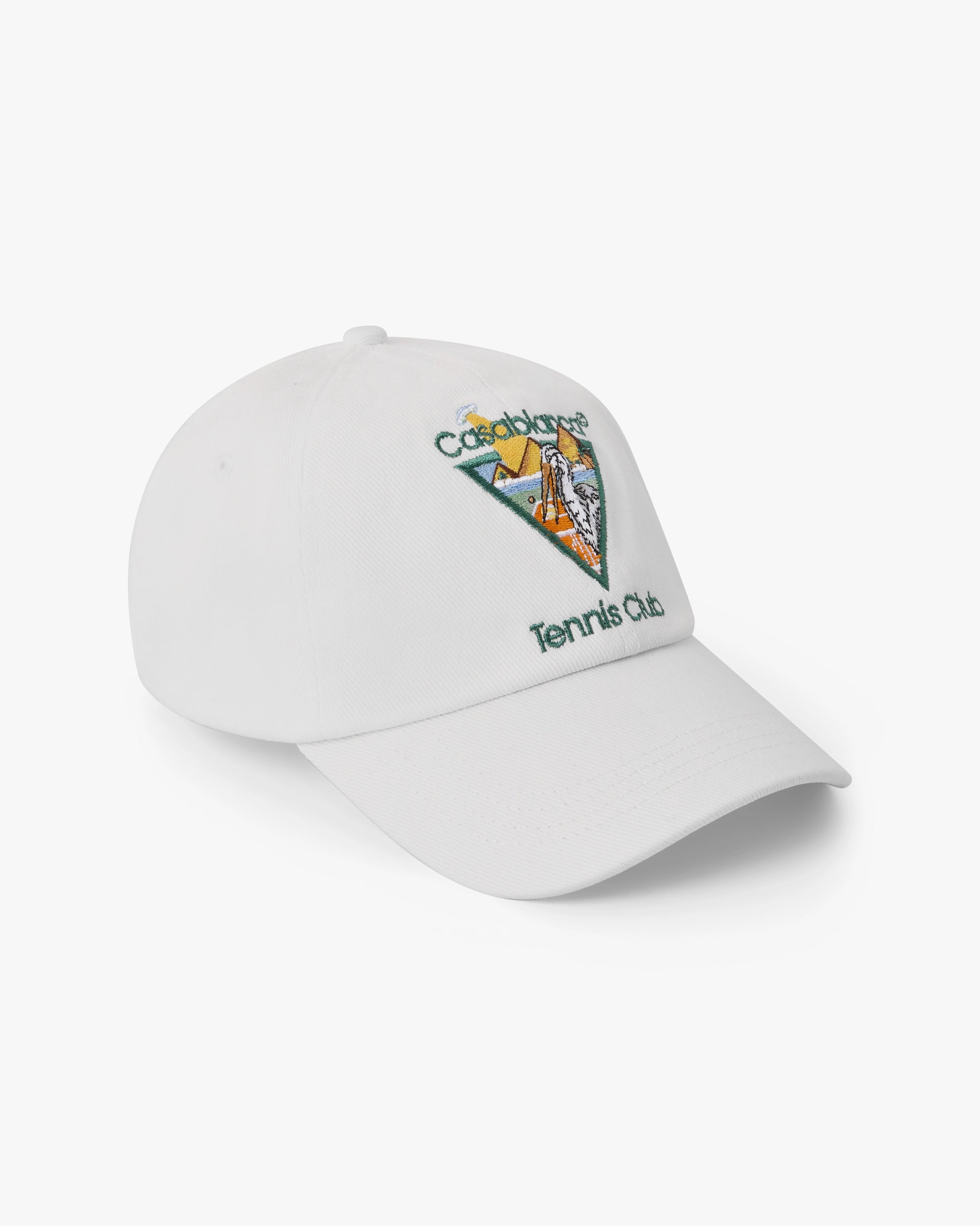 Casablanca Pyramid Abduction cappellino bianco cotone