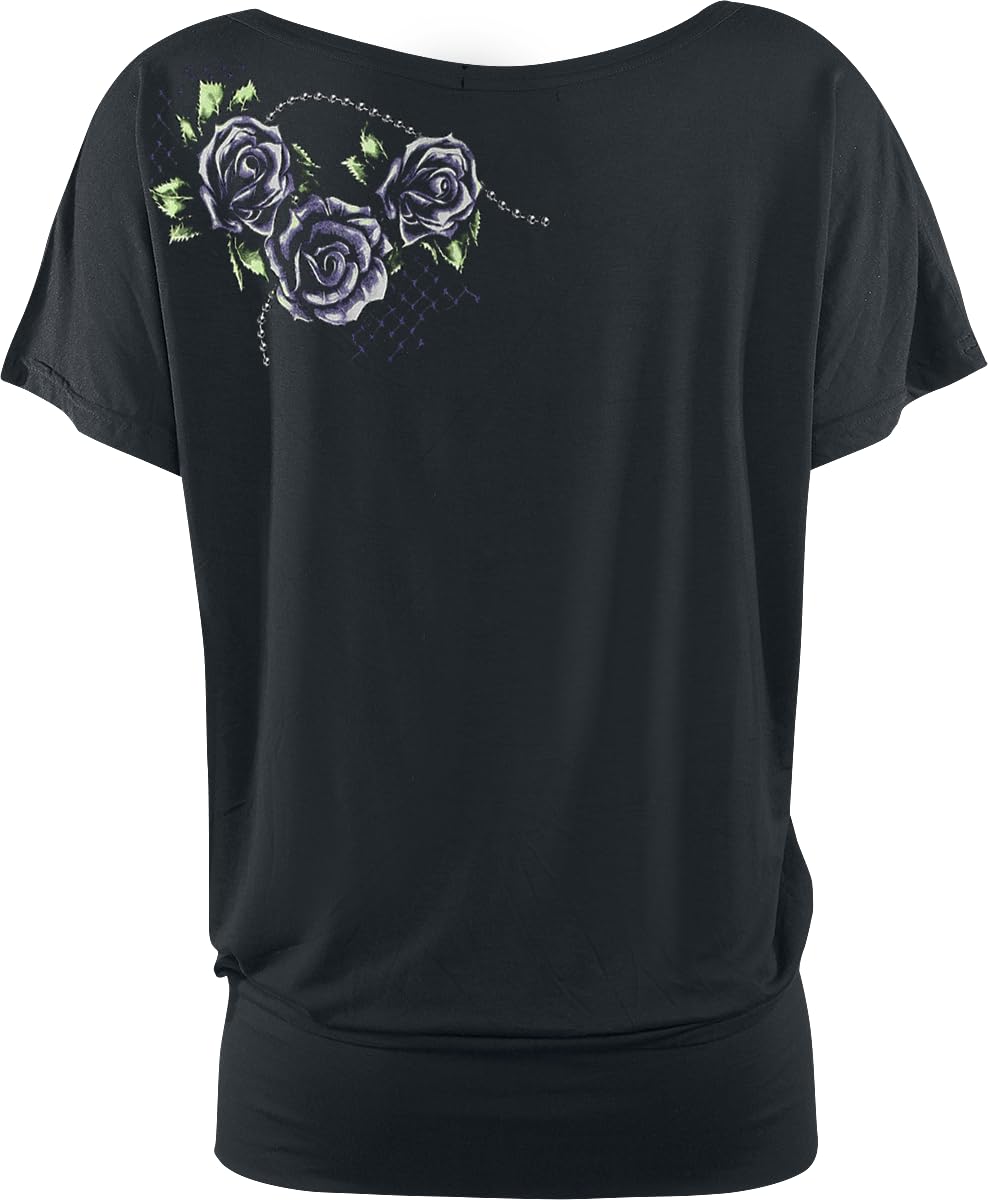 Gothicana by EMP maglietta nera basic stampa