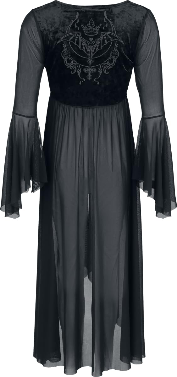 Gothicana by EMP cardigan L nero con ricamo