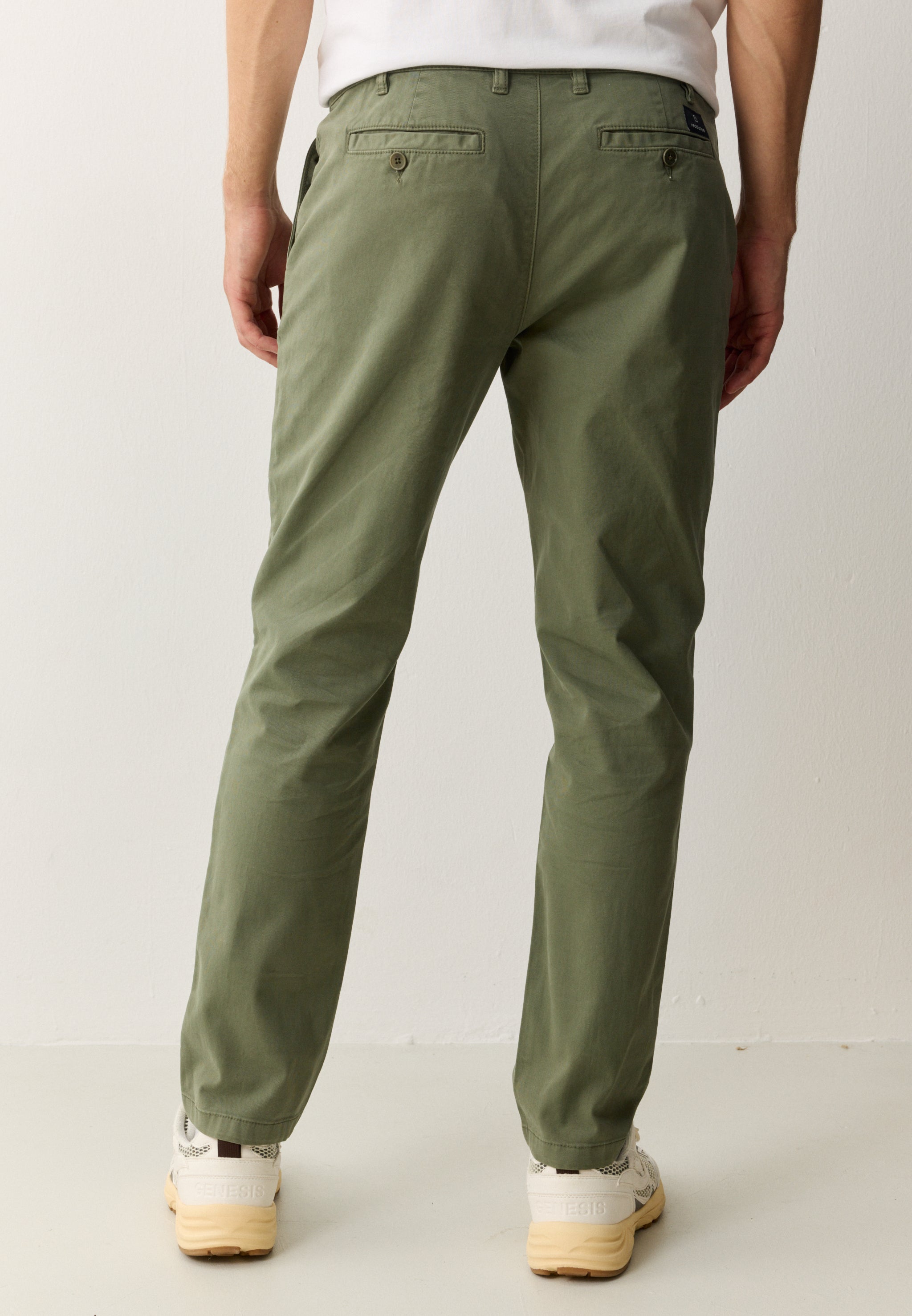Recolution Kelp pantaloni chino verde oliva cotone bio