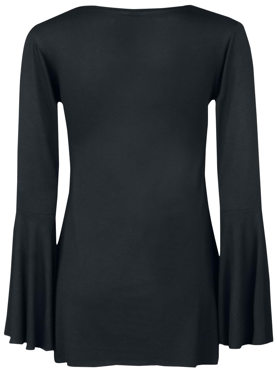 Gothicana by EMP maglia nera maniche svasate L