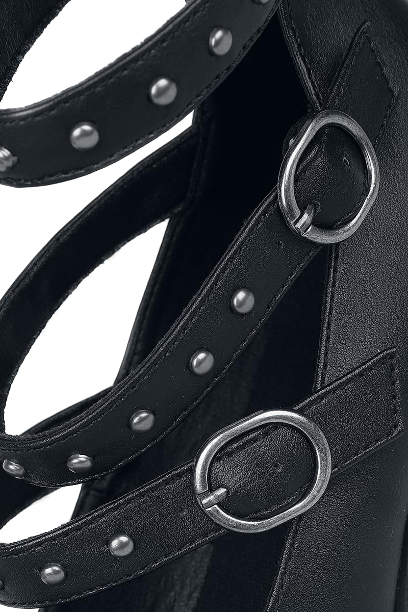 Gothicana by EMP tacchi alti neri con rivetti